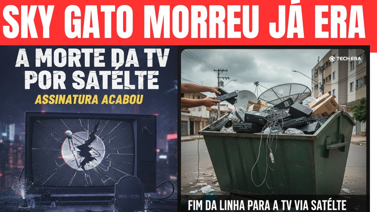 SKY GATO VIA SATÉLITE MORREU DE VEZ JÁ ERA...QUE DESCANSE EM PAZ!