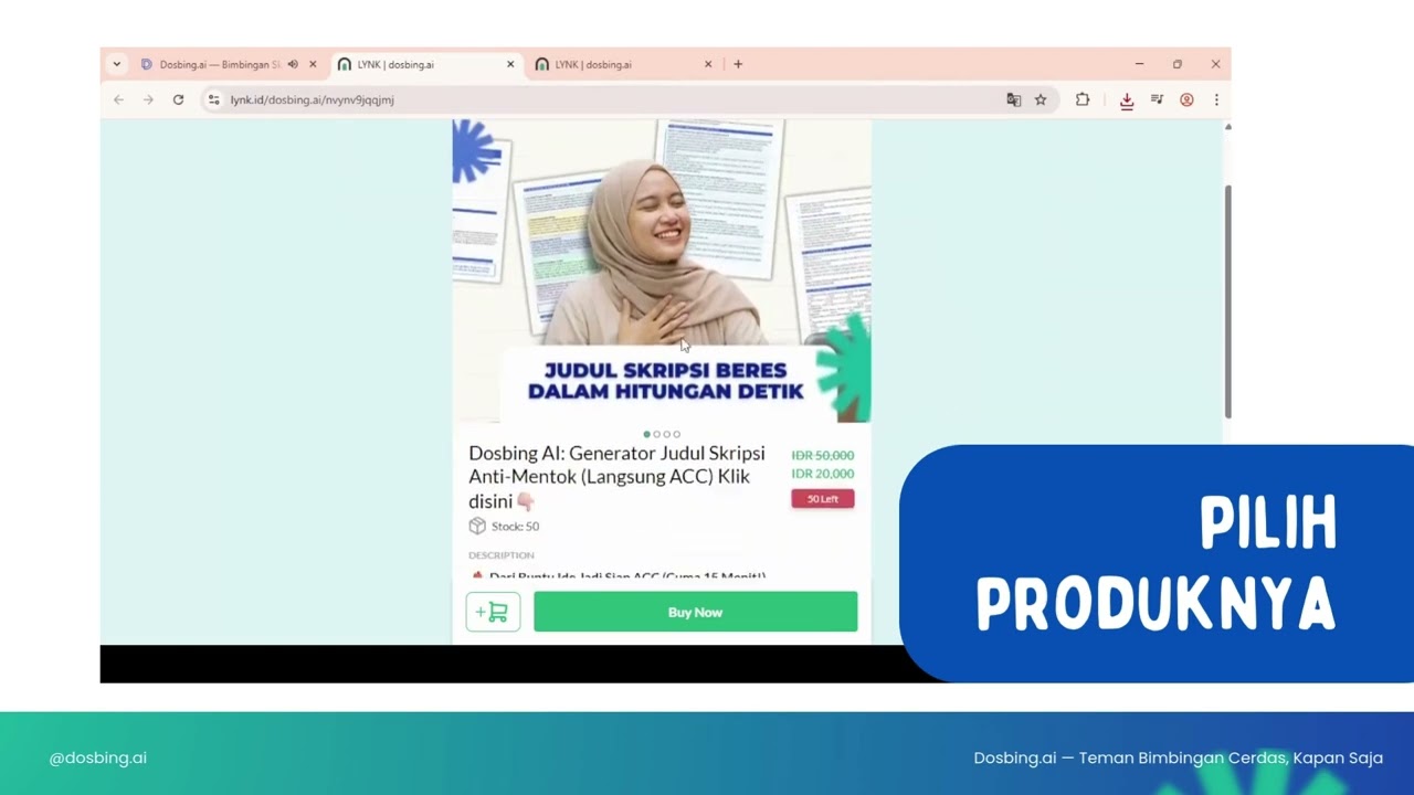 TUTORIAL PEMBELIAN GENERATOR JUDUL SKRIPSI