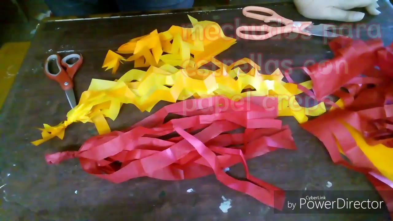 Como corto los mechudos para mis piñatas de estrella