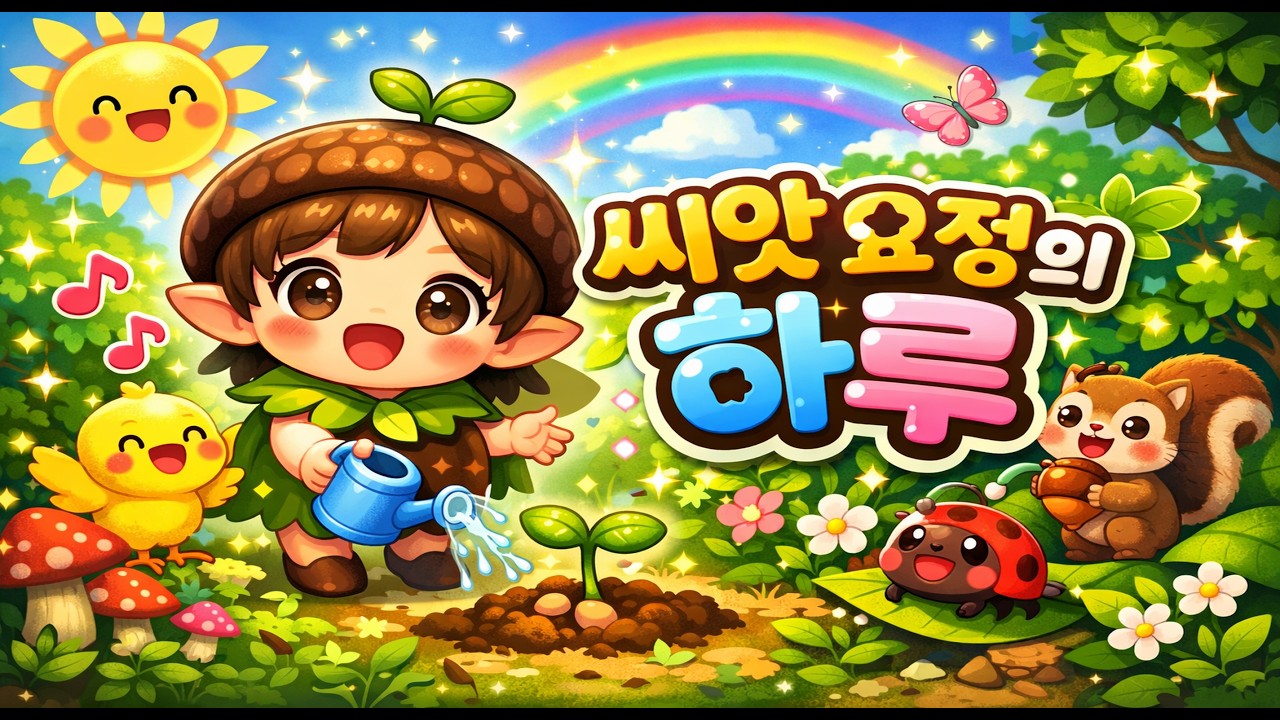 어린이 동요 | 씨앗 요정의 하루 🌱 씨앗이 쑥쑥 자라요