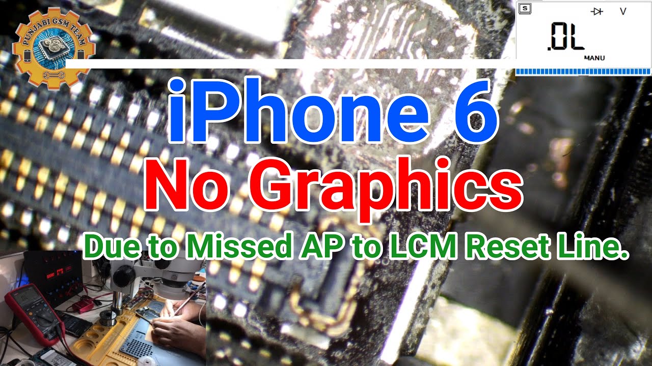 iPhone 6 No Graphics Due to Missed AP to LCM Reset Line.