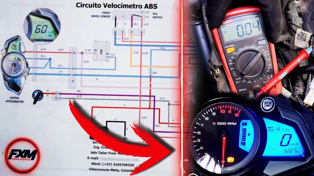 ✅CURSO GRATIS de Electricidad #2💡Circuito de Velocímetro🏁Pulsar 200 NS-FI