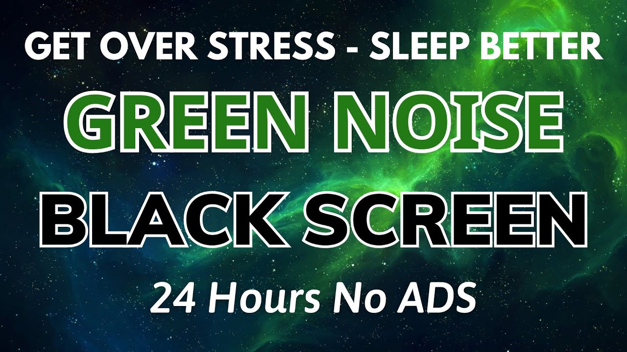 Sleep Better With Green Noise - Try listening for 3 minutes - Black Screen | Get Over Stress