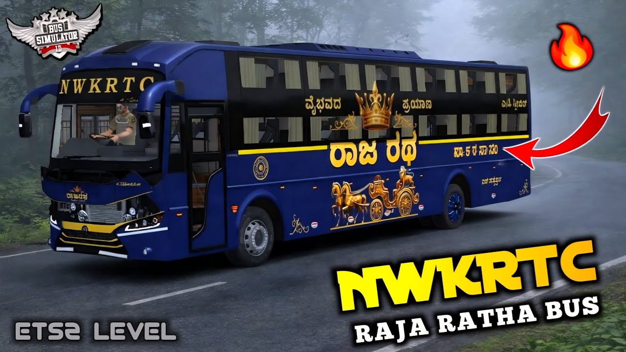Brand New NWKRTC RAJA RATHA SLEEPER BUS MOD Released 🔥 | Bus Simulator Indonesia | BUSSID  