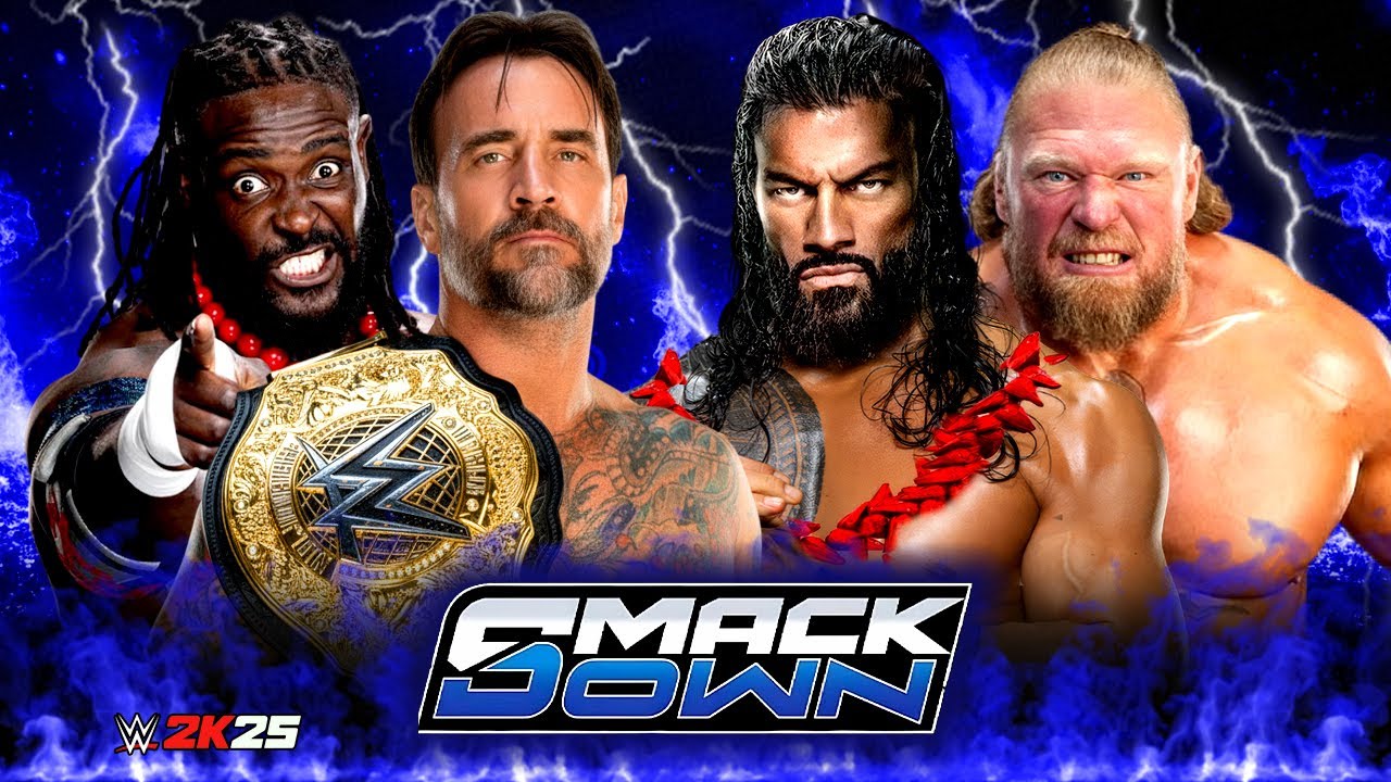 WWE SMACKDOWN: Roman Reigns & Oba Femi vs CM Punk & Brock Lesnar | Full Match 07-Feburary-2026
