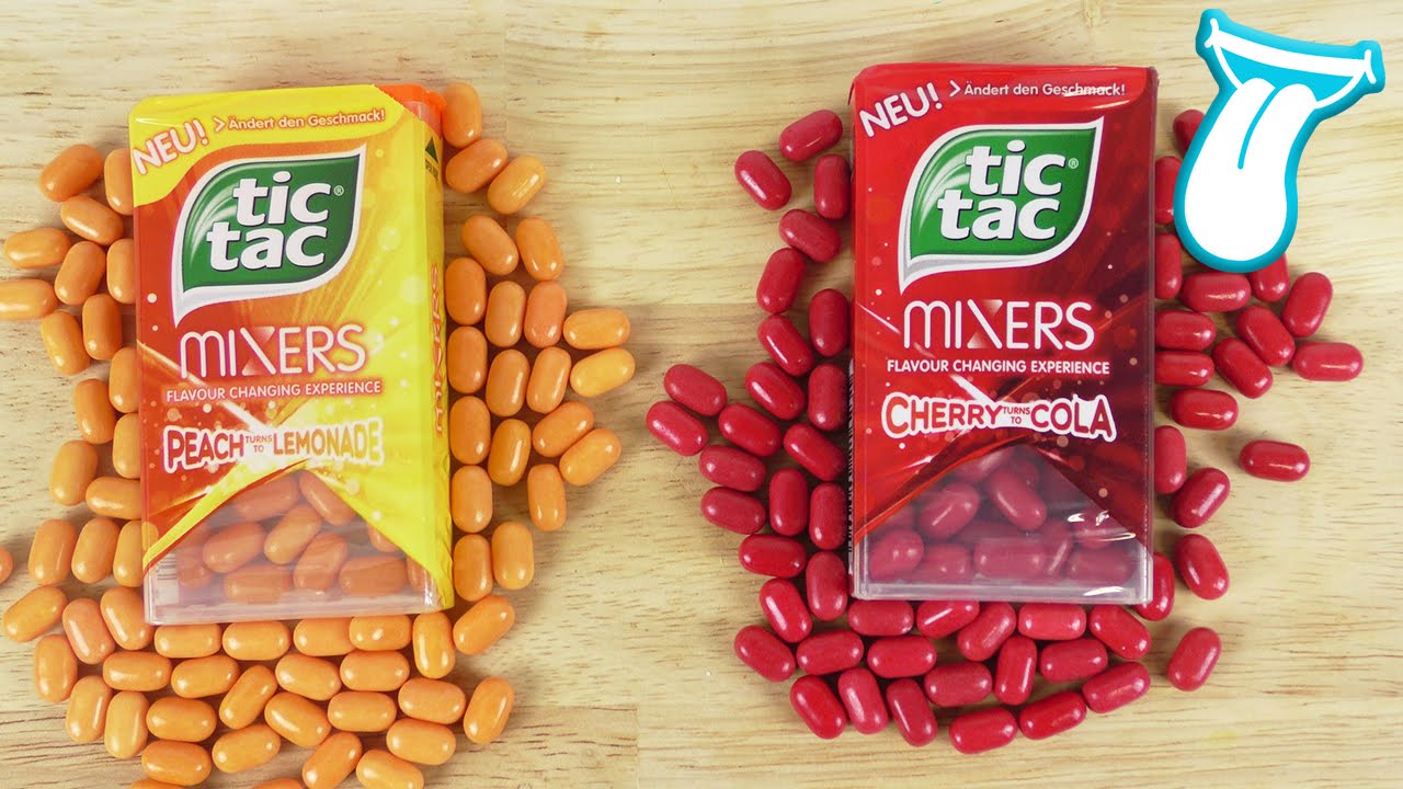 TIC TAC MIXERS - Ändern den Geschmack! Süßigkeiten Test - Pfirsich-Zitrone & Kirsche-Cola!