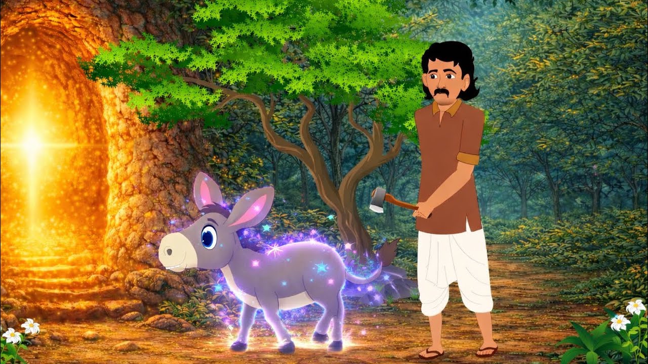 काली गुफा का रहस्य और जादुई गधा | Jadui Kahani
