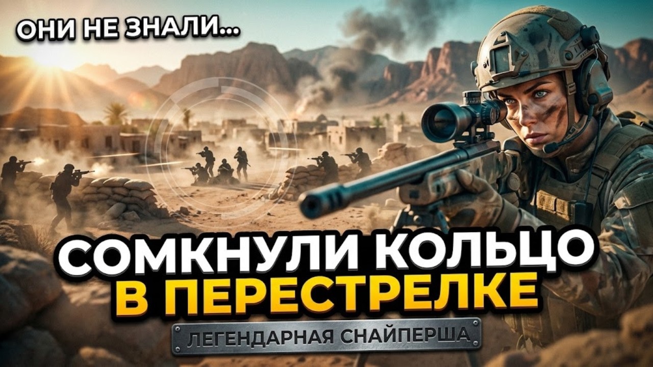 Они приблизились во время перестрелки, не зная, что она была легендарной снайпершей.