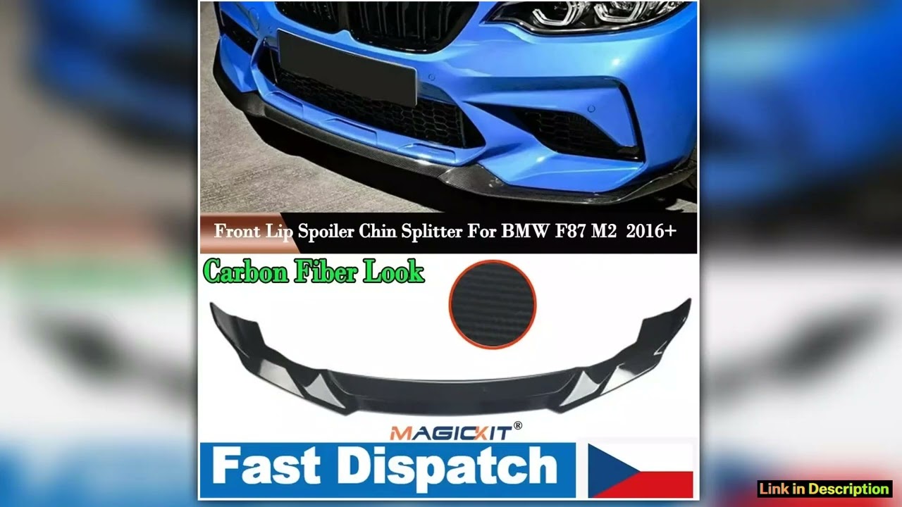 MagicKit CS Style Front Lip Painted Carbon Color 2016 For BMW F87 M2 Spoiler Splitter Improved Buil