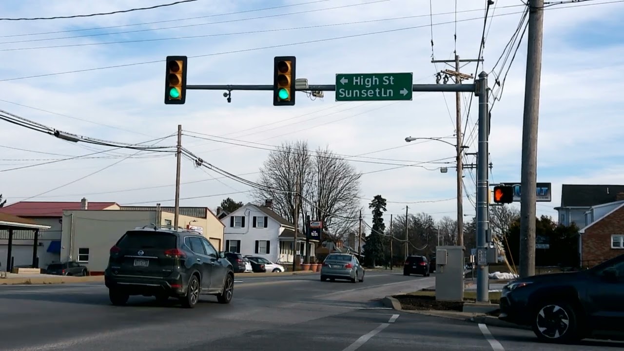 Traffic Lights in York, PA (PA 74/Carlisle Rd & High St/Sunset Ln)