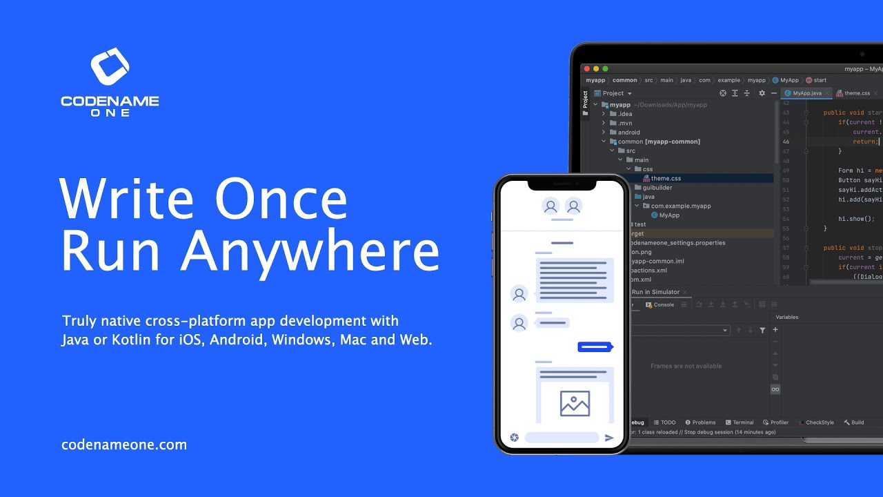 Build Cross-Platform Native Mobile Apps using Java/Kotlin for iOS, Android, Desktop & Web