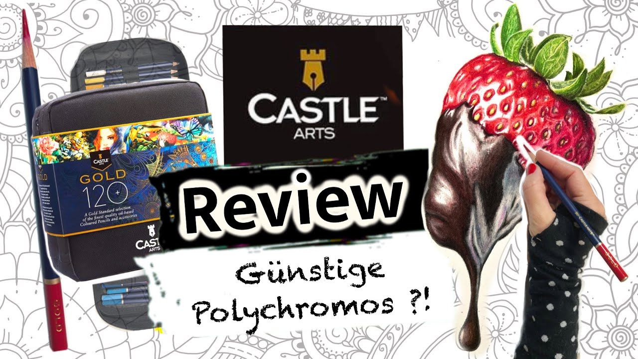 CASTLE ARTS GOLD Buntstifte im ultimativen Test | GÜNSTIGE Polychromos?!?