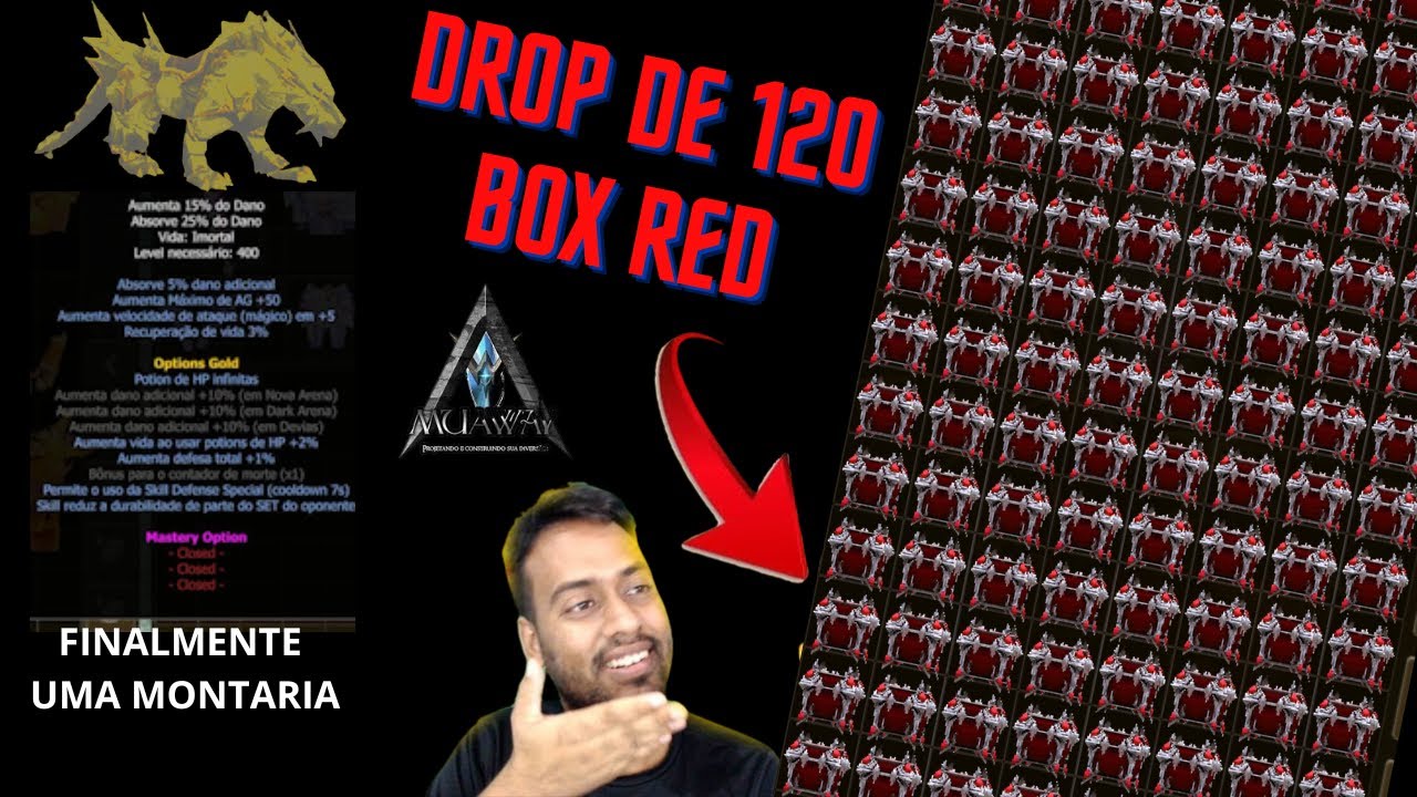 DROP DE 120 BOX RED MU AWAY  DROP INSANO DE 1 BAU DE RED BOX MR VEIO MONTARIA FINALMENTE!!!!