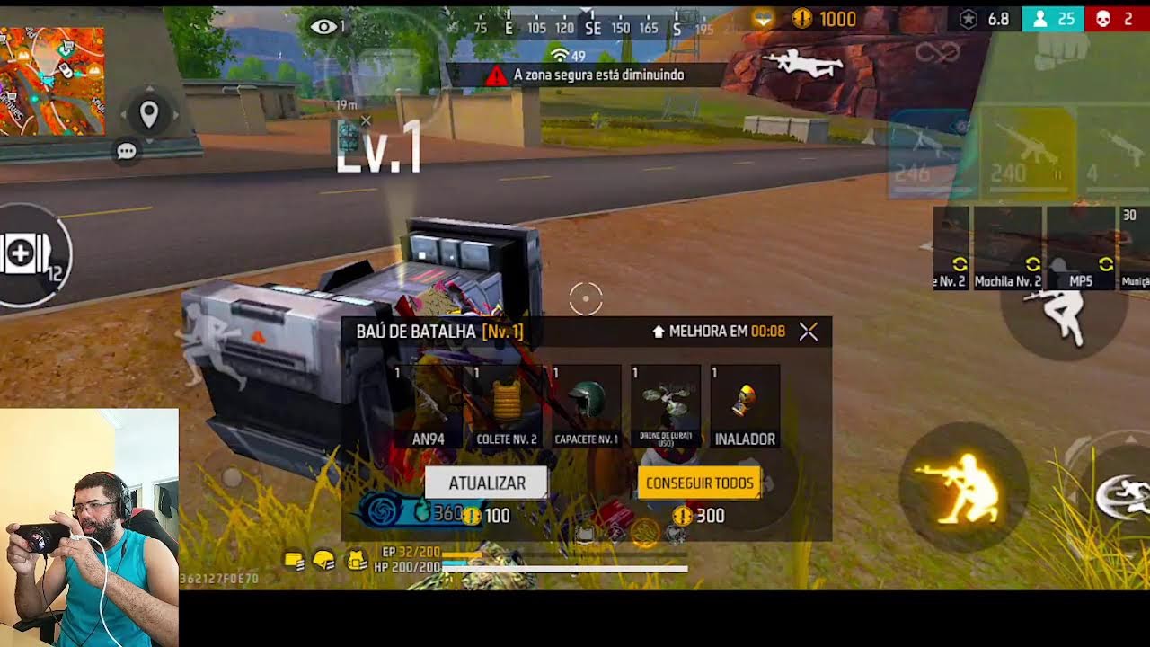 Olá! Free Fire ao vivo.