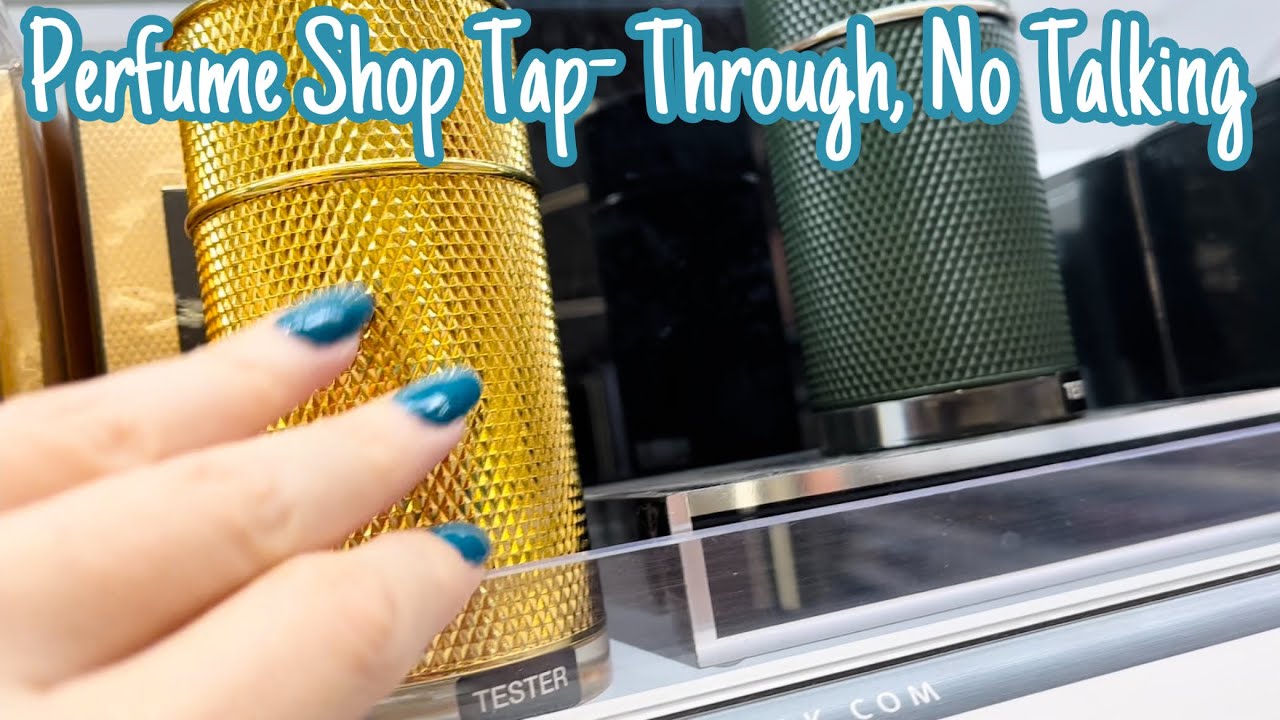 ASMR * Perfume Shop Tap-Through* Fast Tapping & Scratching * No Talking * ASMRVilla