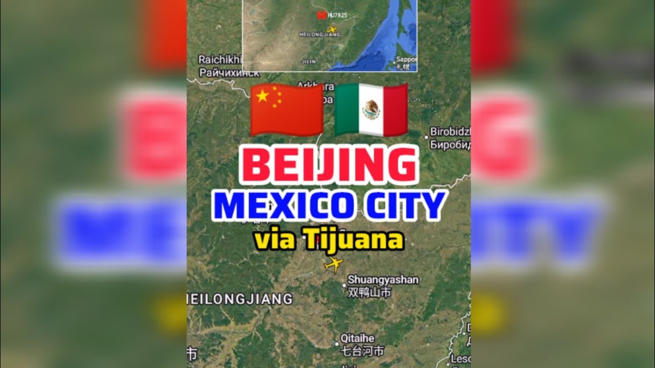 Рейс Пекин 🇨🇳 — Мехико 🇲🇽 через Тихуану, авиакомпания Hainan Airlines, рейс HU7925