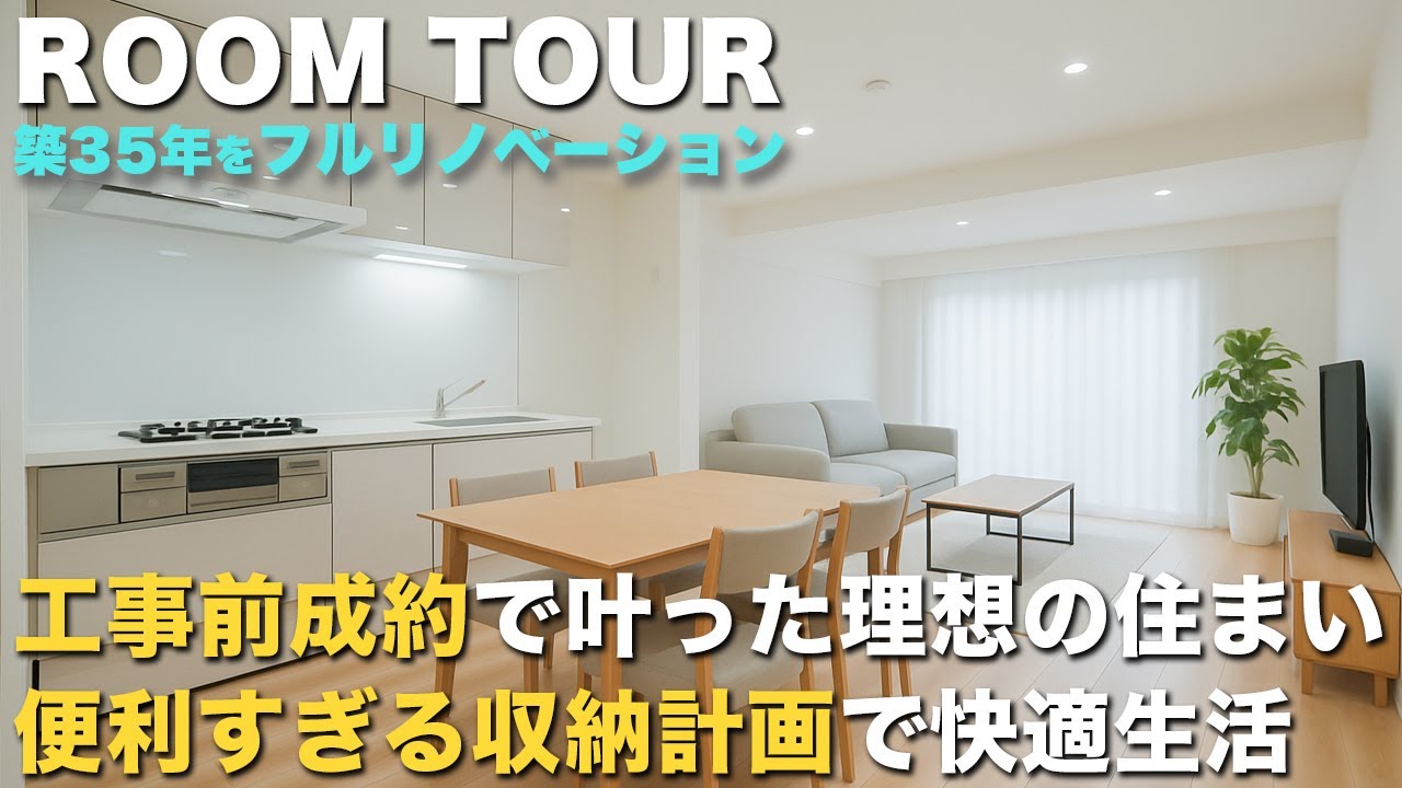 【 ウェルフェアグリーン行徳】フルリノベーションでここまで変わる理想の住まい！｜3LDK・63㎡｜2,999万円｜築48年 マンションリフォーム｜ルームツアー｜千葉県船橋市｜KYORITSU