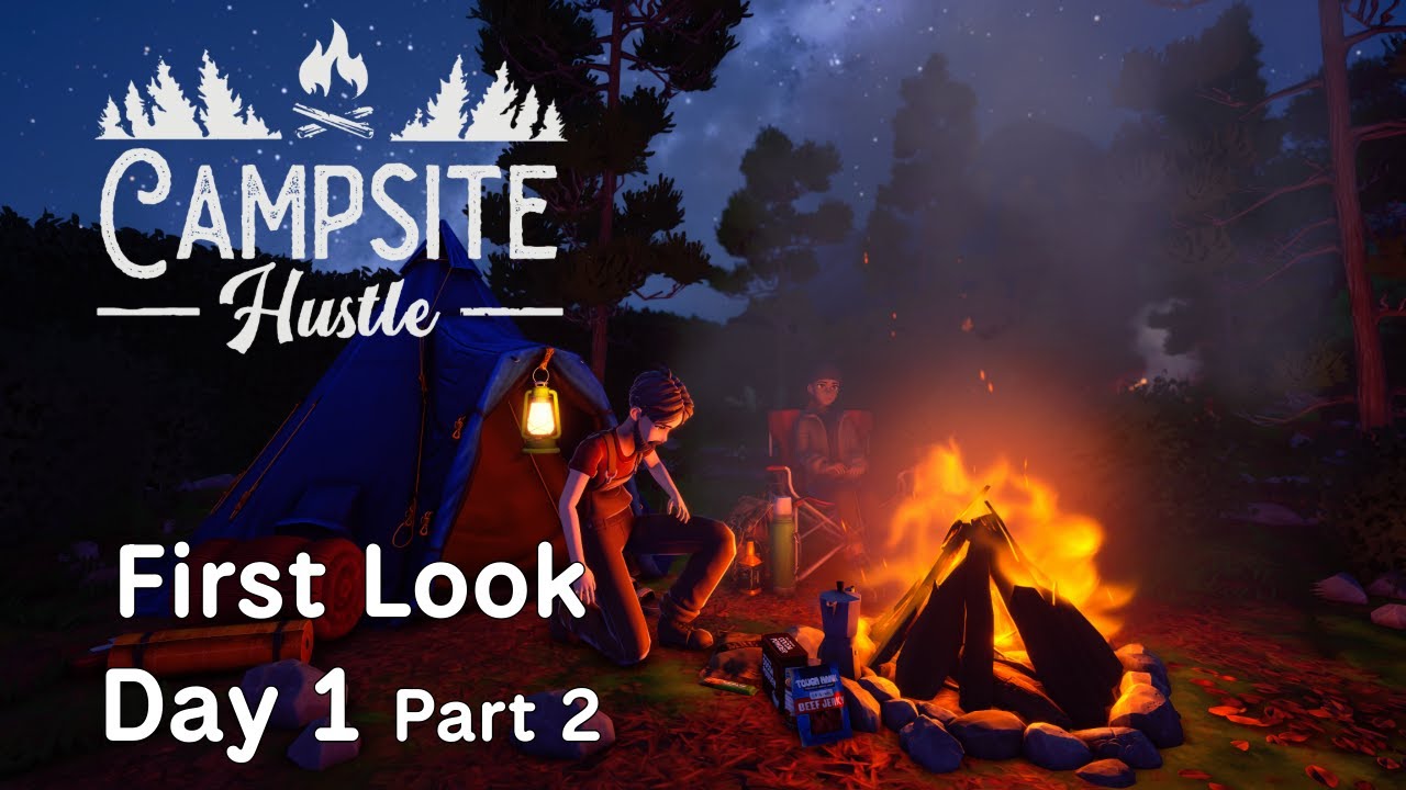 Building Our Campsite | Day 1 Part 2 | Campsite Hustle | No Commentary