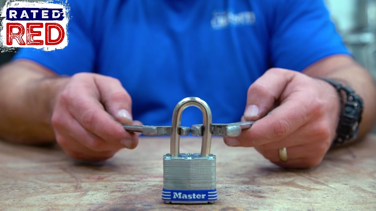 Breaking a Padlock with Wrenches: Man Hacks