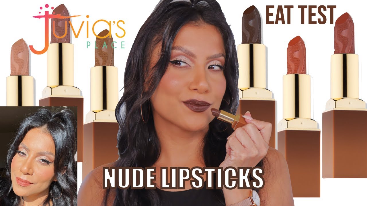 JUVIA'S PLACE NUBIAN EARTH (NUDE) LIPSTICKS + NATURAL LIGHTING LIP SWATCHES &EAT TEST|MagdalineJanet