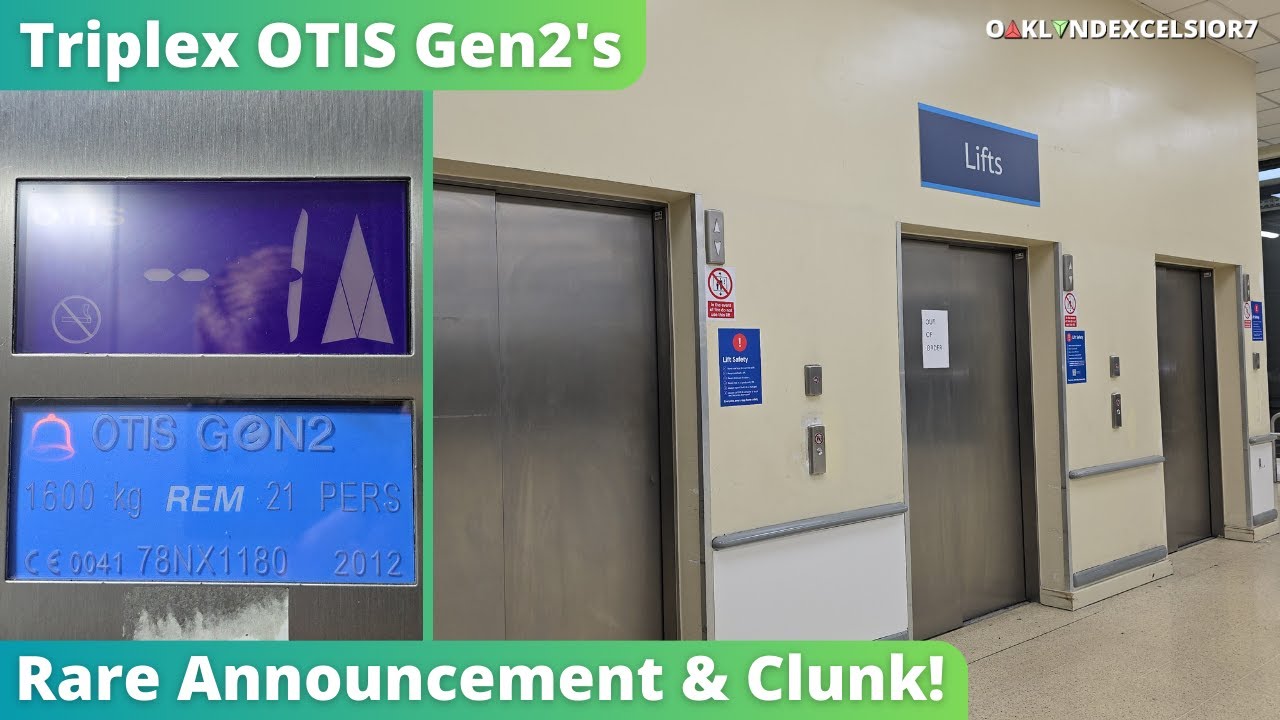 Triplex OTIS Gen2 Lifts at Tesco Extra Gateshead