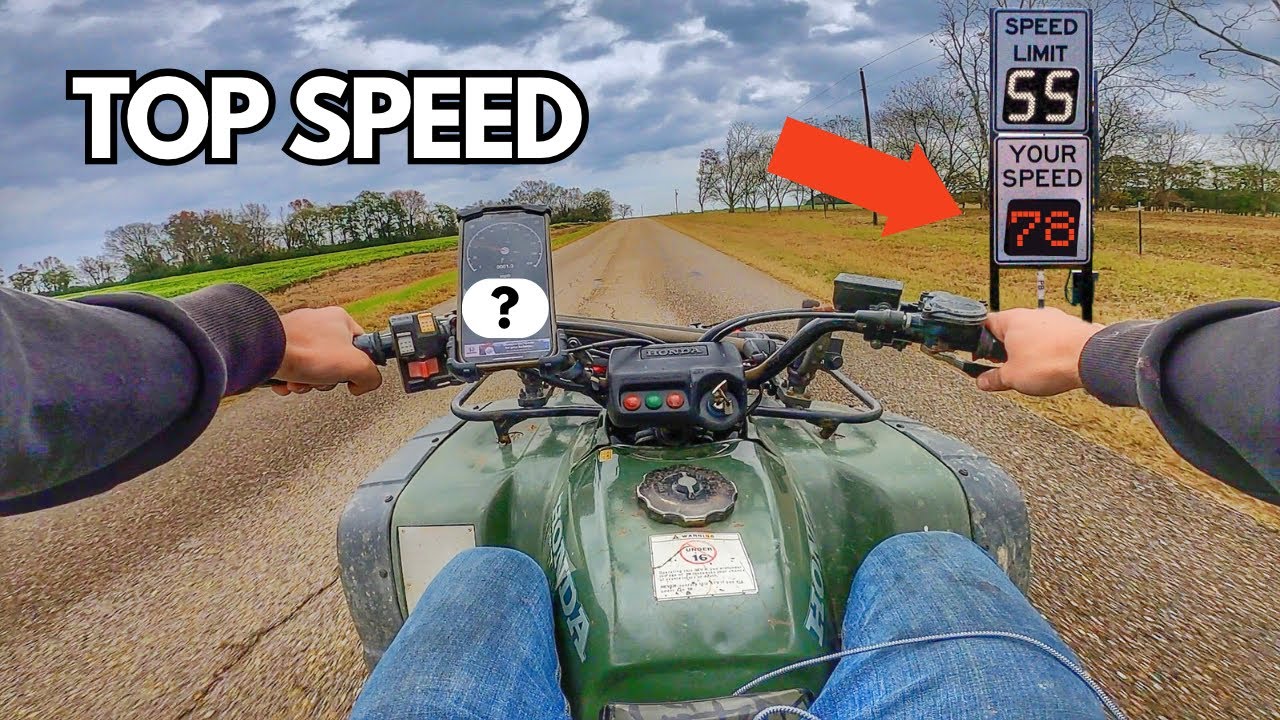 Насколько БЫСТР 26-летний Honda Fourtrax?! (НЕВЕРОЯТНАЯ МАКСИМАЛЬНАЯ СКОРОСТЬ)