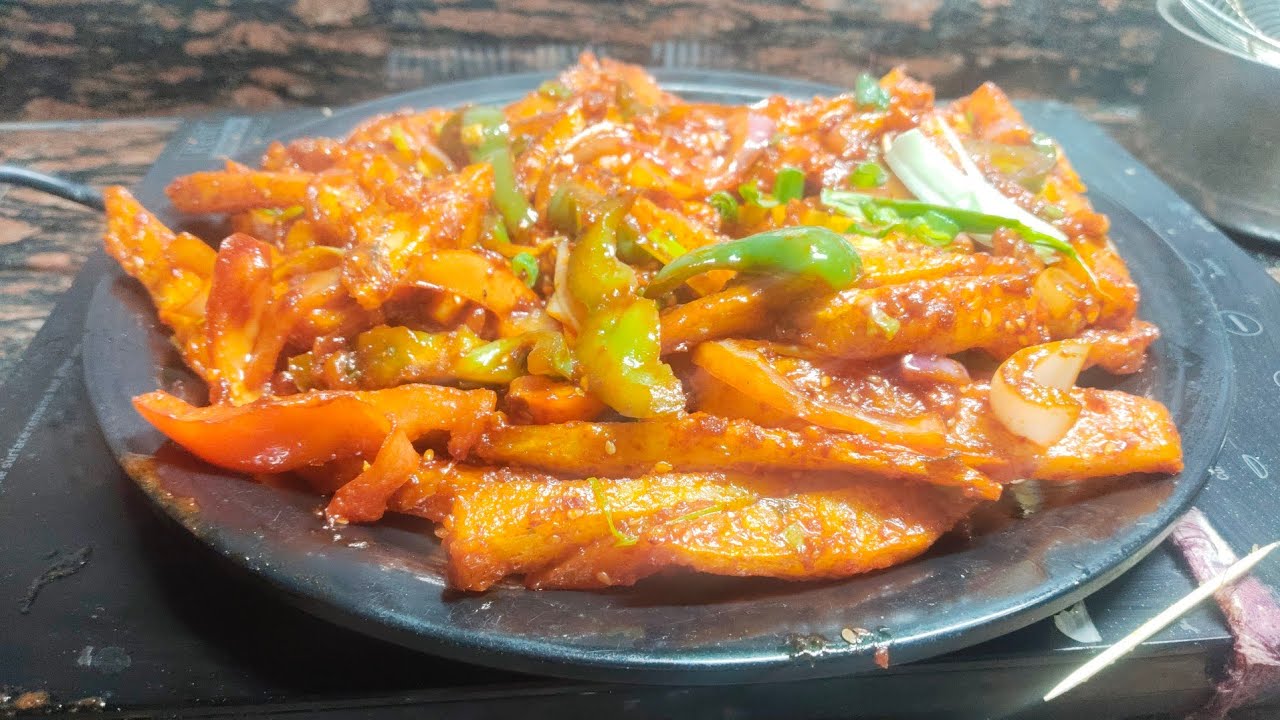 testy chilli poteto | banane me asan  | 10 min recipe | with zayda home kitchen 
