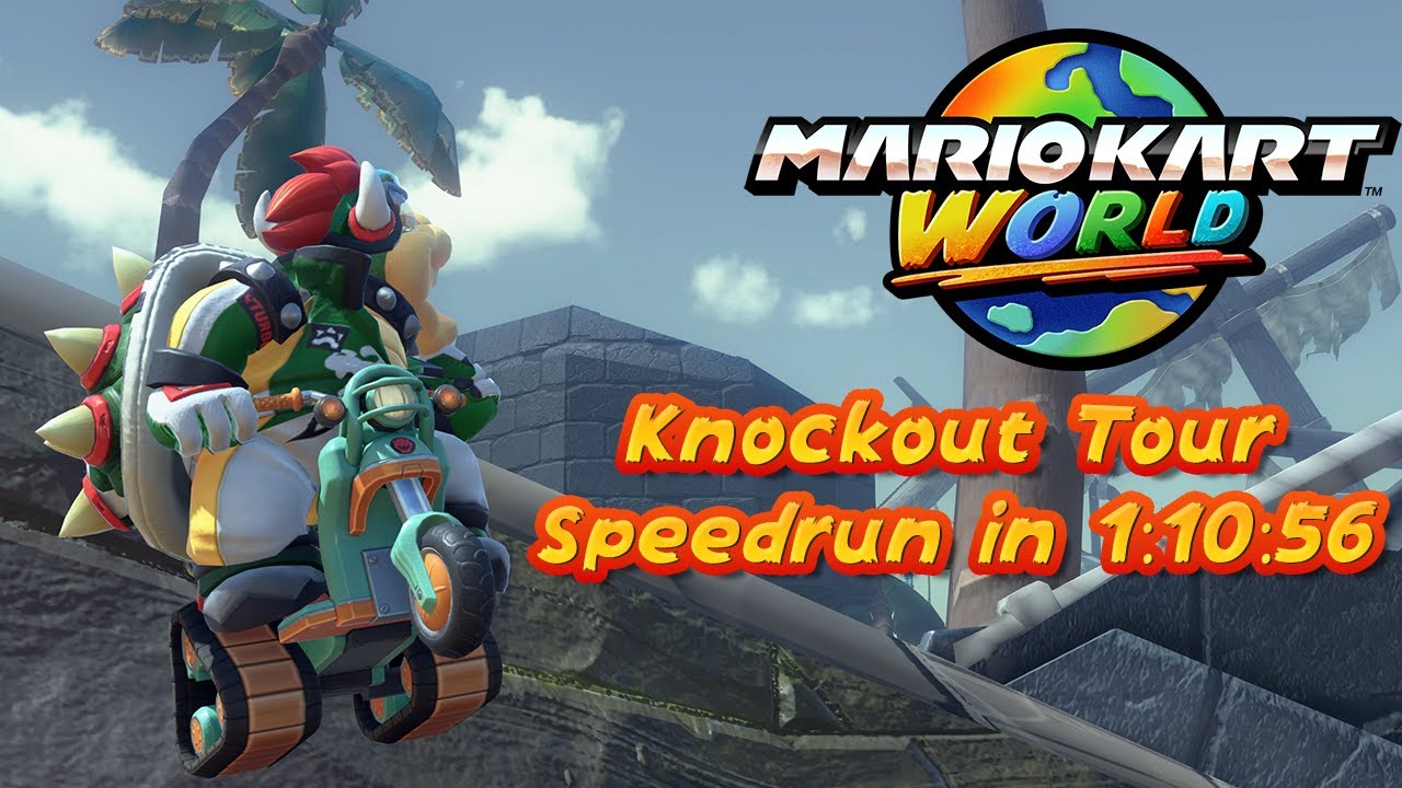 Mario Kart World - All Knockout Tours Speedrun in 1:10:56