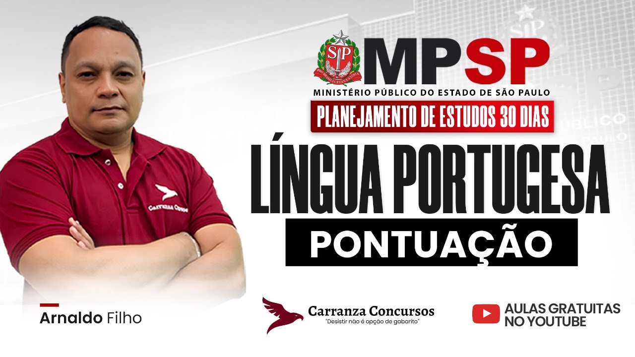 Concurso MPSP: Língua Portuguesa - Pontuação para Concurseiros