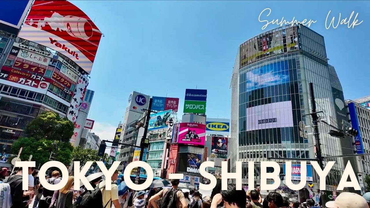 Japan - Summer Afternoon Walk - Shibuya, Tokyo