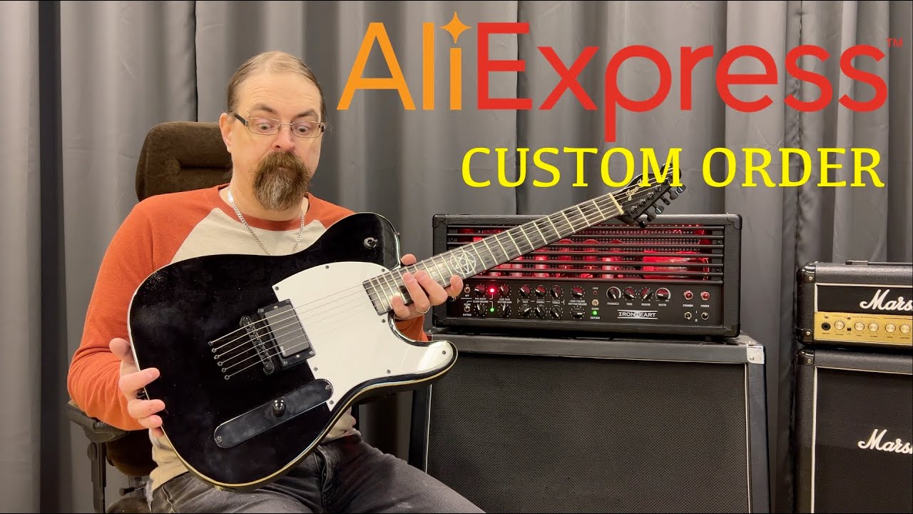 AliExpress Guitar Custom Order + Demo