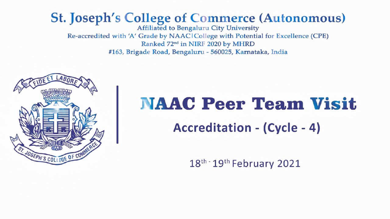 NAAC Peer Team Visit 4th Cycle