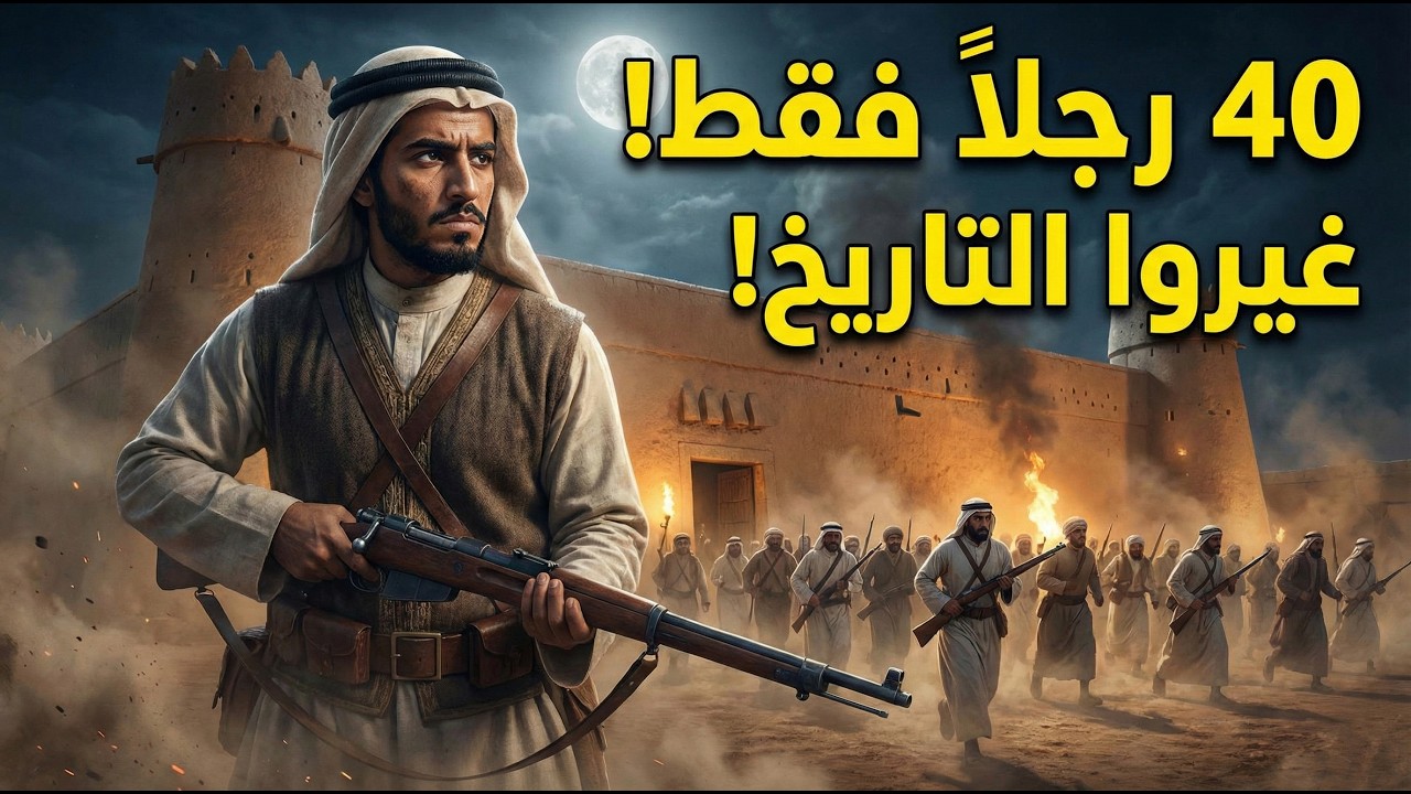 كيف تمكن 40 رجلاً فقط من تغيير تاريخ الجزيرة العربية للأبد؟ خطة عبدالعزيز الشاب العبقرية! ⚔️🤯