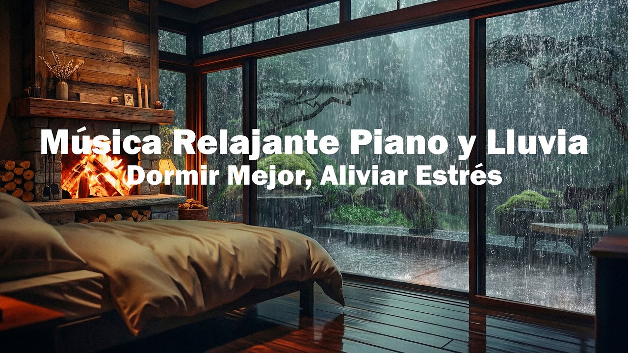 Música Relajante para Dormir – Lluvia Natural y Piano Pacífico para Eliminar el Insomnio y Estrés