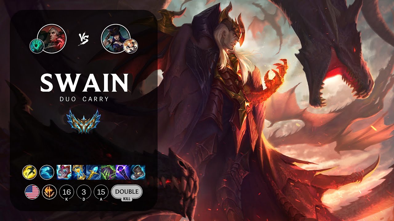 Swain Carry vs Caitlyn - NA Challenger Patch 13.4