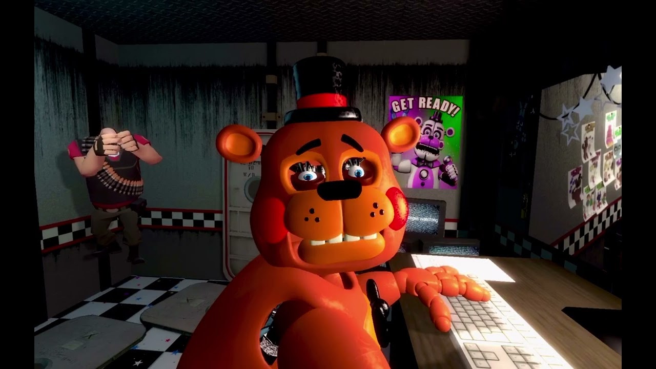 Mr squidward open the damn Door !!! #ultimatecustomnight #fnaf2