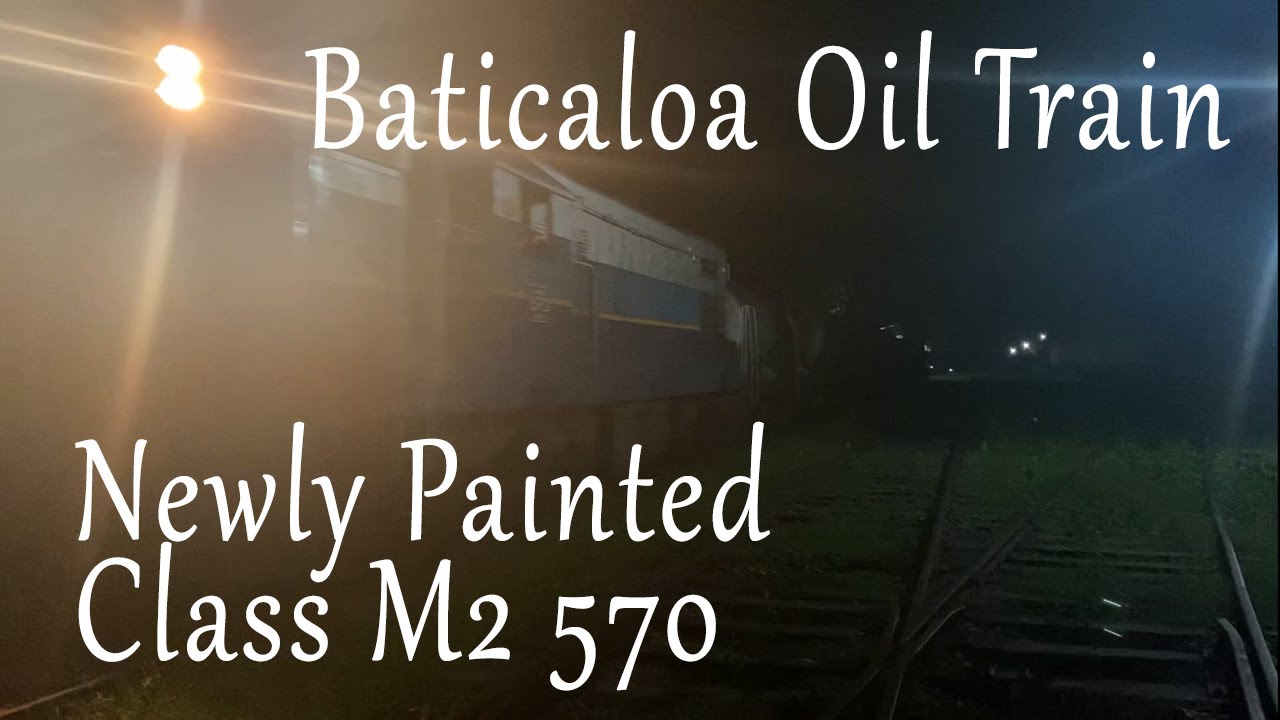 Class M2 570 with Baticaloa Oil Train at Hingurakgoda
