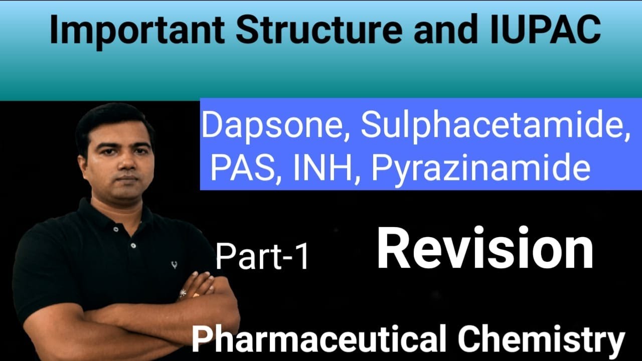 Important Structure and IUPAC for Dapsone, Sulphacetamide, PAS, INH and Pyrazinamide (Revision)