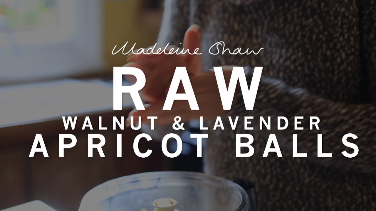 Raw Apricot, Walnut and Lavender Balls | Madeleine Shaw