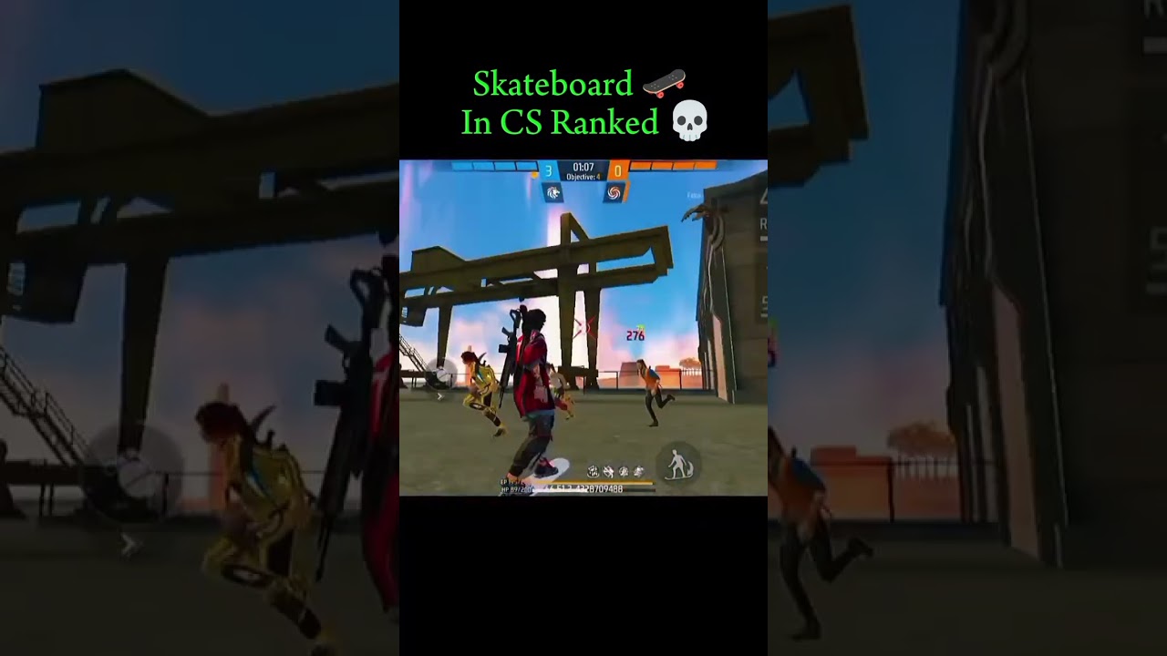 skateboard in cs ranked #freefire #garenafreefire #freefireindia #freefiremax #averagegaming