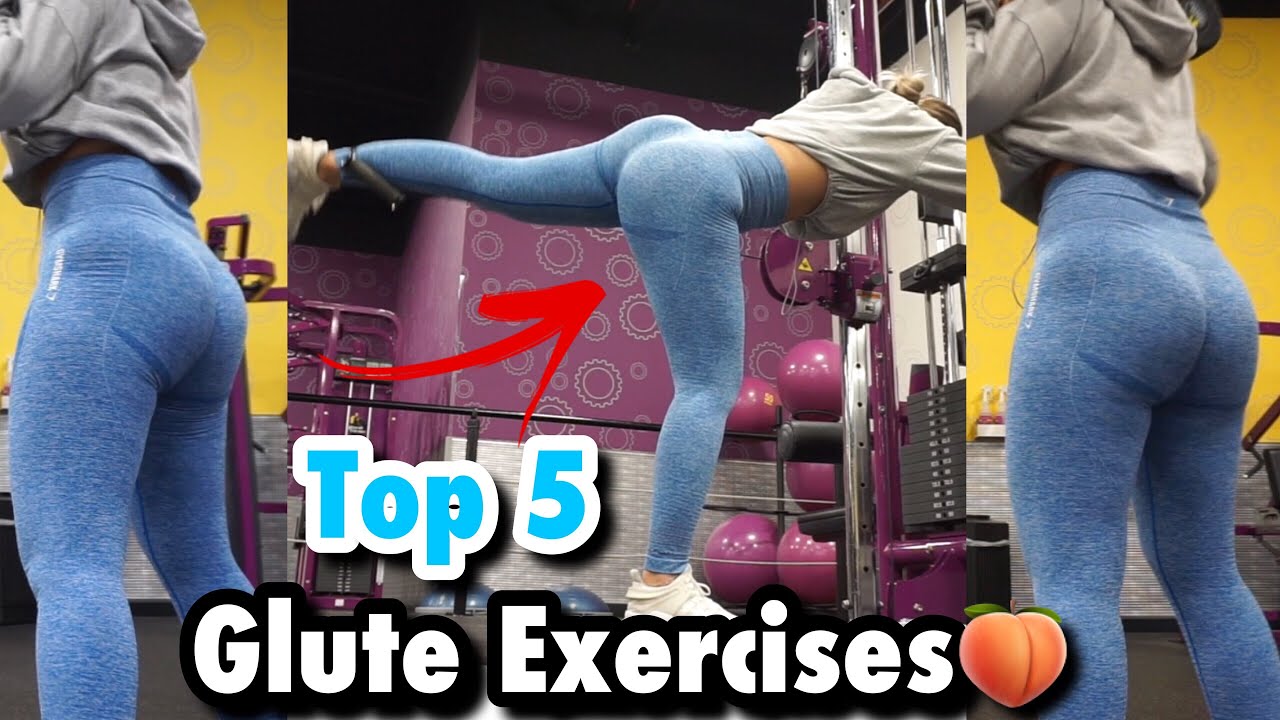 MY CURRENT TOP 5 🍑GLUTE EXERCISES | Planet Fitness