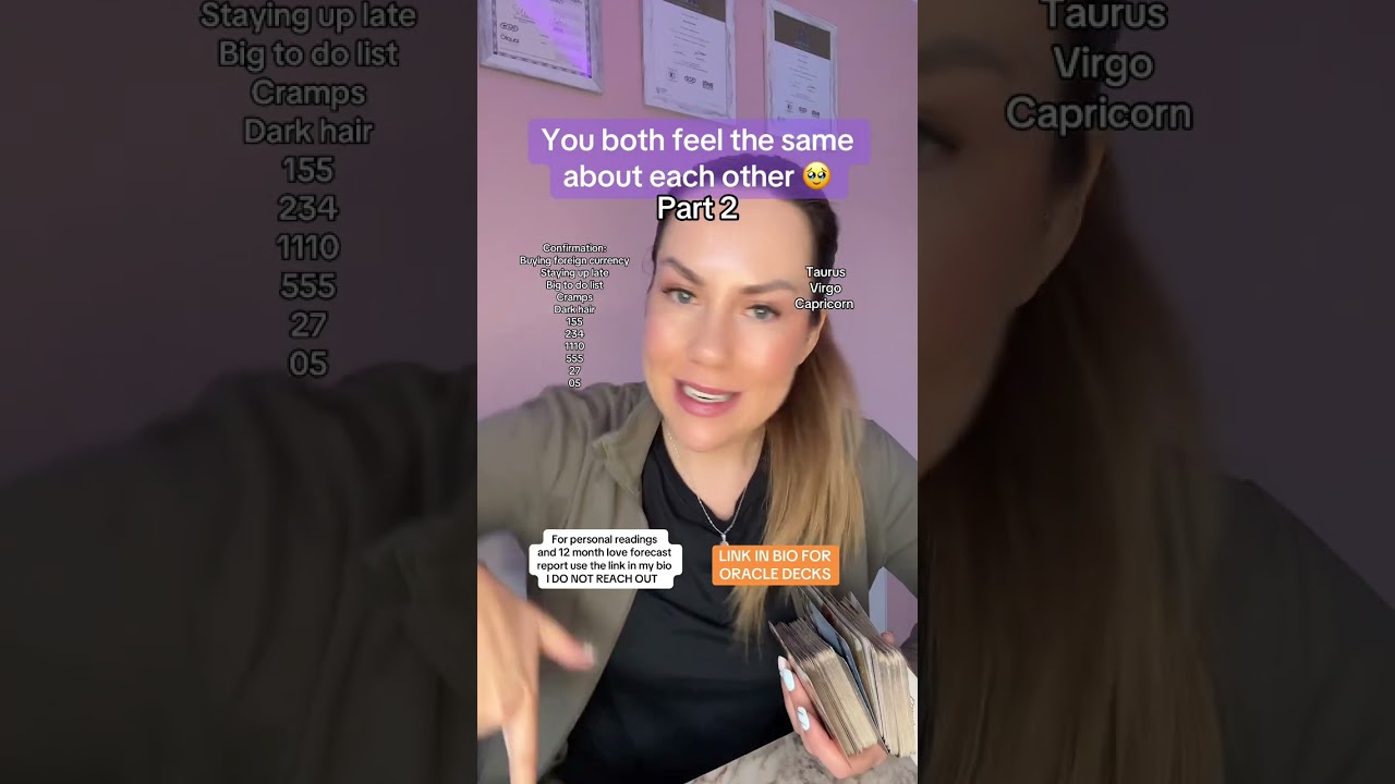 You both feel the same about each other - part 2