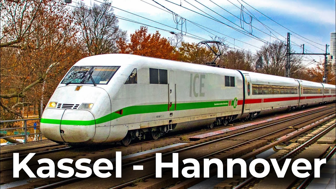Aus Sicht eines Lokführers | Kassel Wilhelmshöhe - Hannover | 4K Führerstandsmitfahrt: Deutsche Bahn