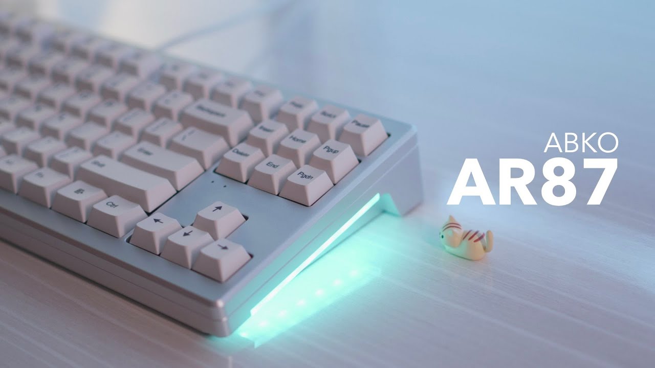 ABKONCORE AR87 Aluminum Mechanical Keyboard Unboxing & Typing Sounds (Cherry Black Switches)