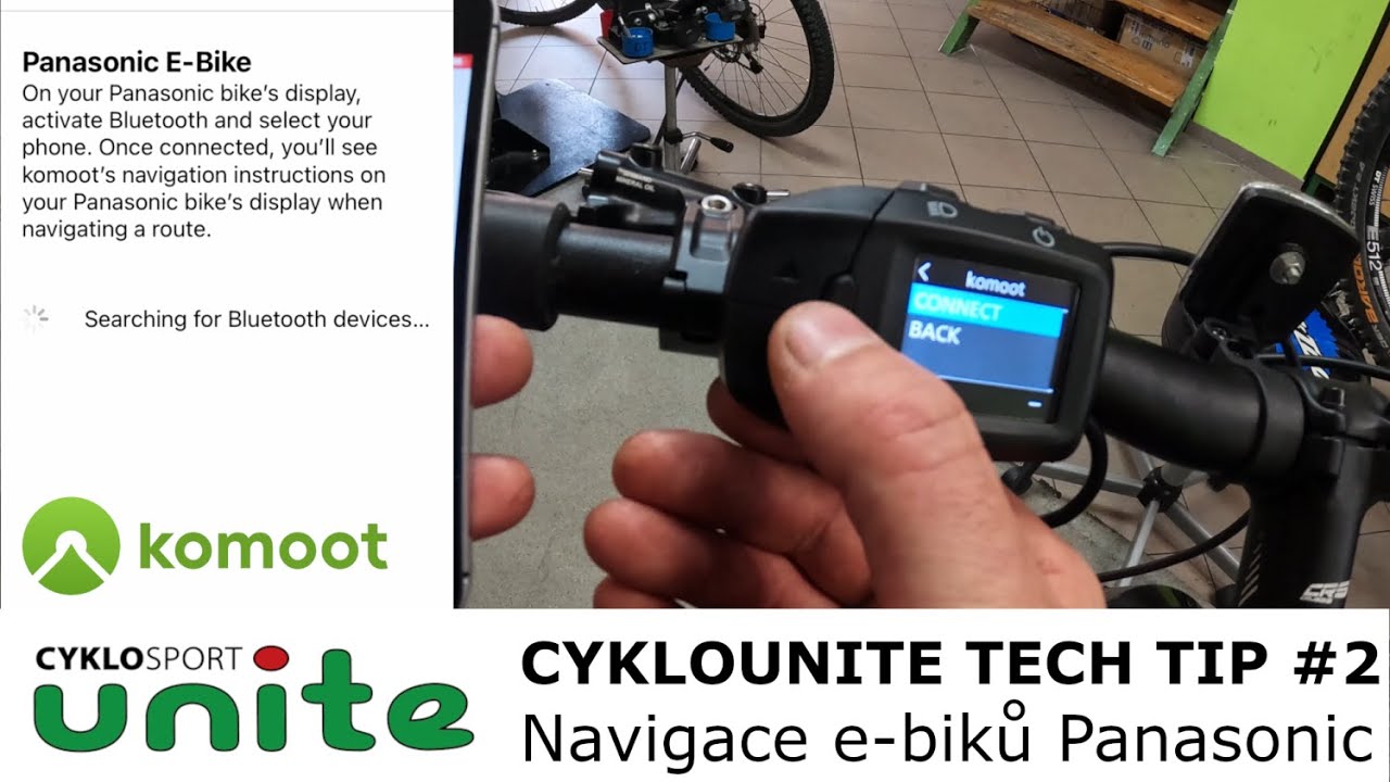 Navigace elektrokol Panasonic a Komoot | Cyklounite tech tip #2