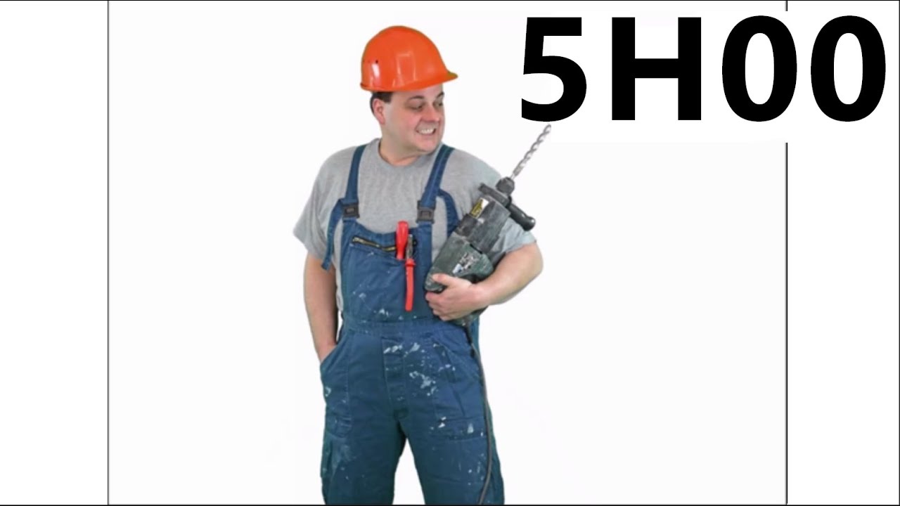 🔊 Bruit Travaux maison marteau perceuse 5H00 - 😈  bruit insupportable