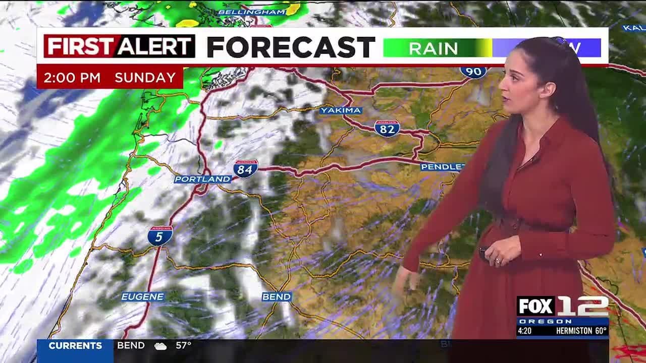 FOX 12 Oregon Friday evening weather forecast for Portland (10/18)
