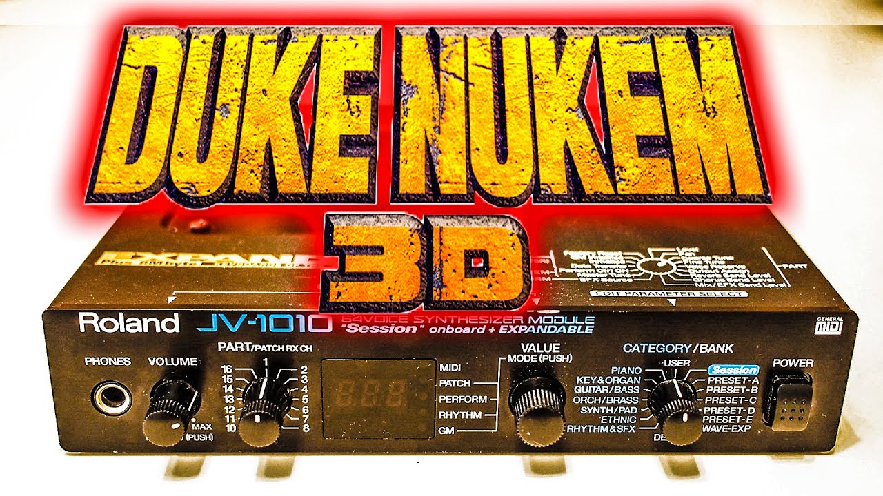 Duke Nukem 3D (1996) MIDI soundtrack on pro Roland synth / come get some