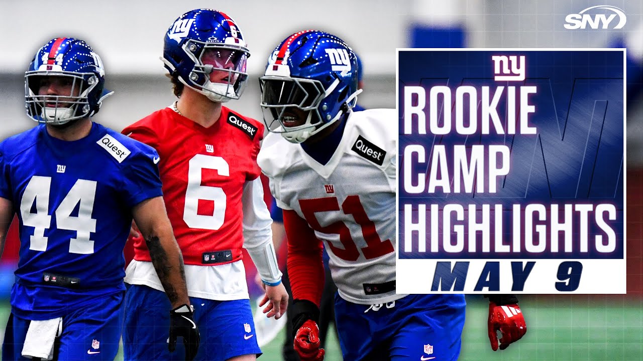 Giants Rookie Camp Highlights | Abdul Carter, Jaxson Dart, Cam Skattebo | 5/9/25
