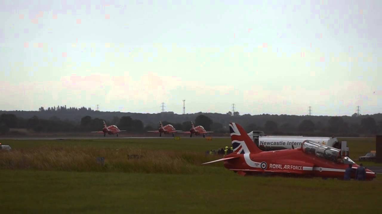 JETS TAKING OFF, PLAY LOUD!!!!!  Red Arrows 1:50.....Typhoon 3:20